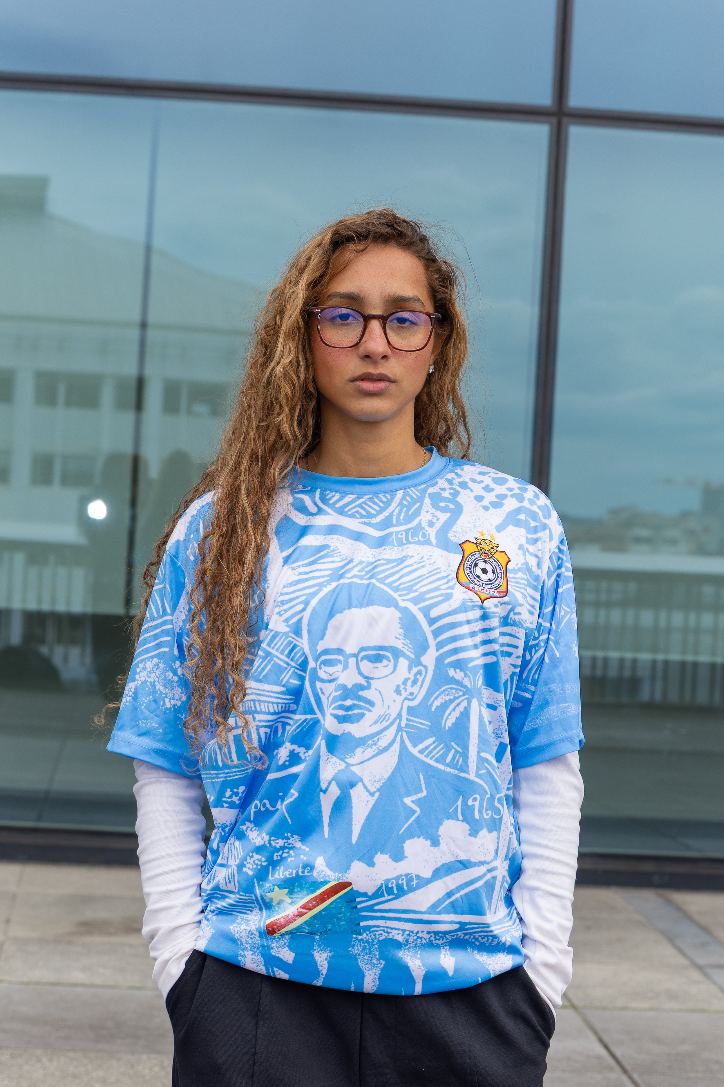 Light blue jersey